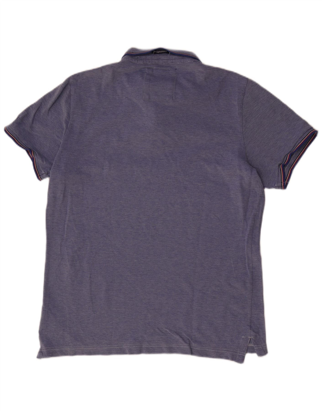 SUPERDRY Mens Polo Shirt 2XL Blue Cotton
