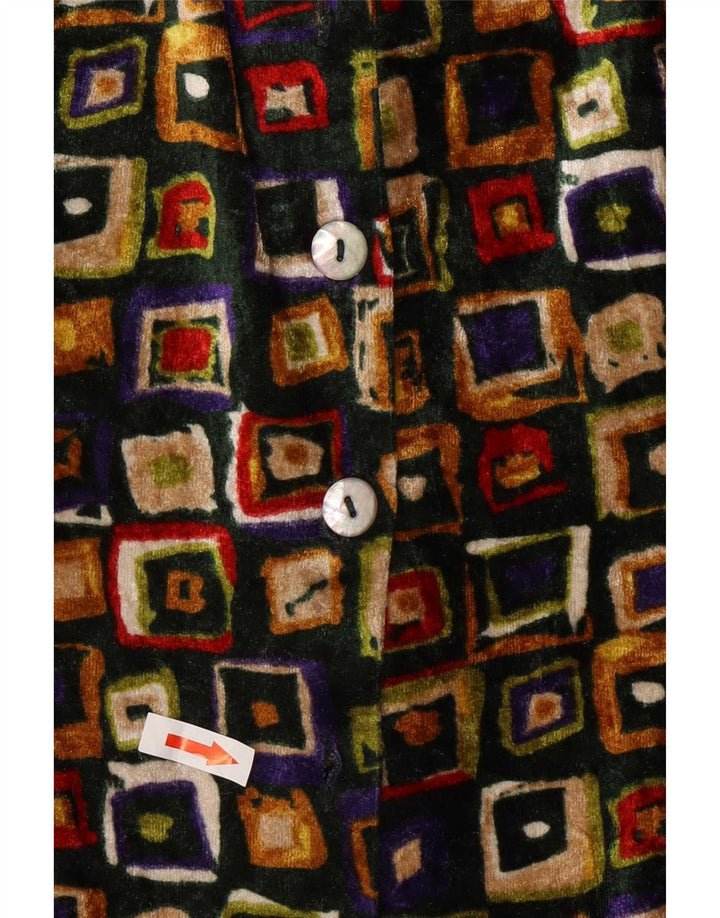 Piu & Womens Shirt UK 12 Medium Multicoloured Geometric