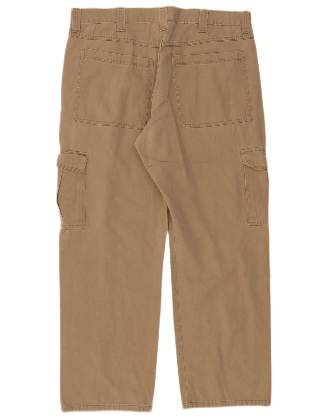 WRANGLER Mens Straight Cargo Trousers W36 L30 Beige Cotton
