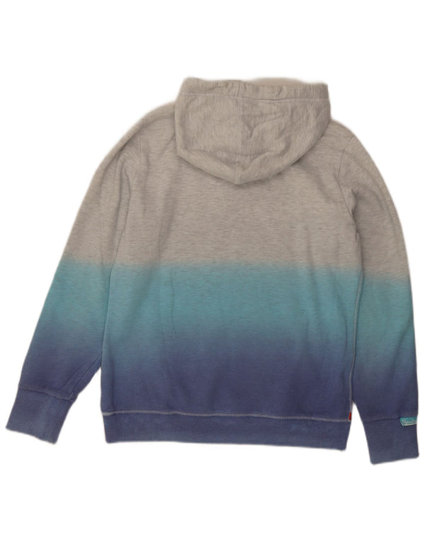 Superdry Womens Graphic Hoodie Jumper UK 18 XL Grey Tie Dye Cotton