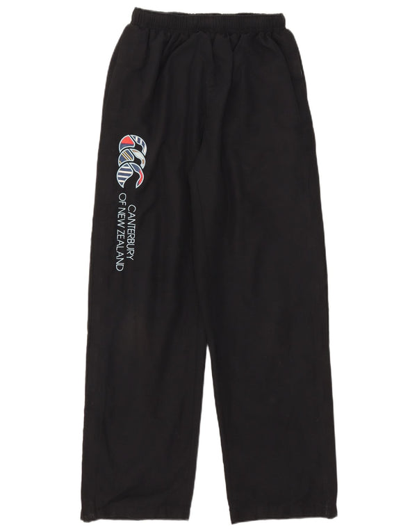 Canterbury Mens Graphic Tracksuit Trousers Small Black Polyester