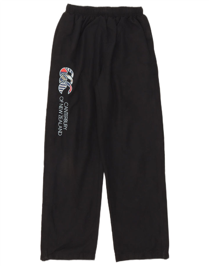 Canterbury Mens Graphic Tracksuit Trousers Small Black Polyester