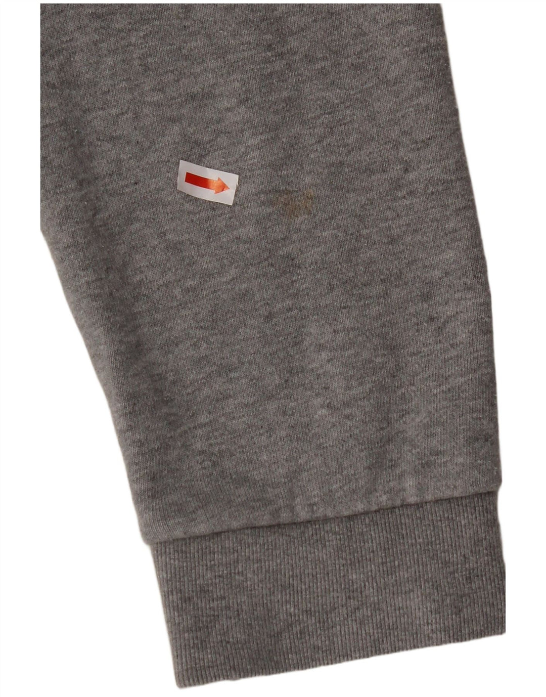 ADIDAS Mens Hoodie Jumper Medium Grey Flecked Cotton