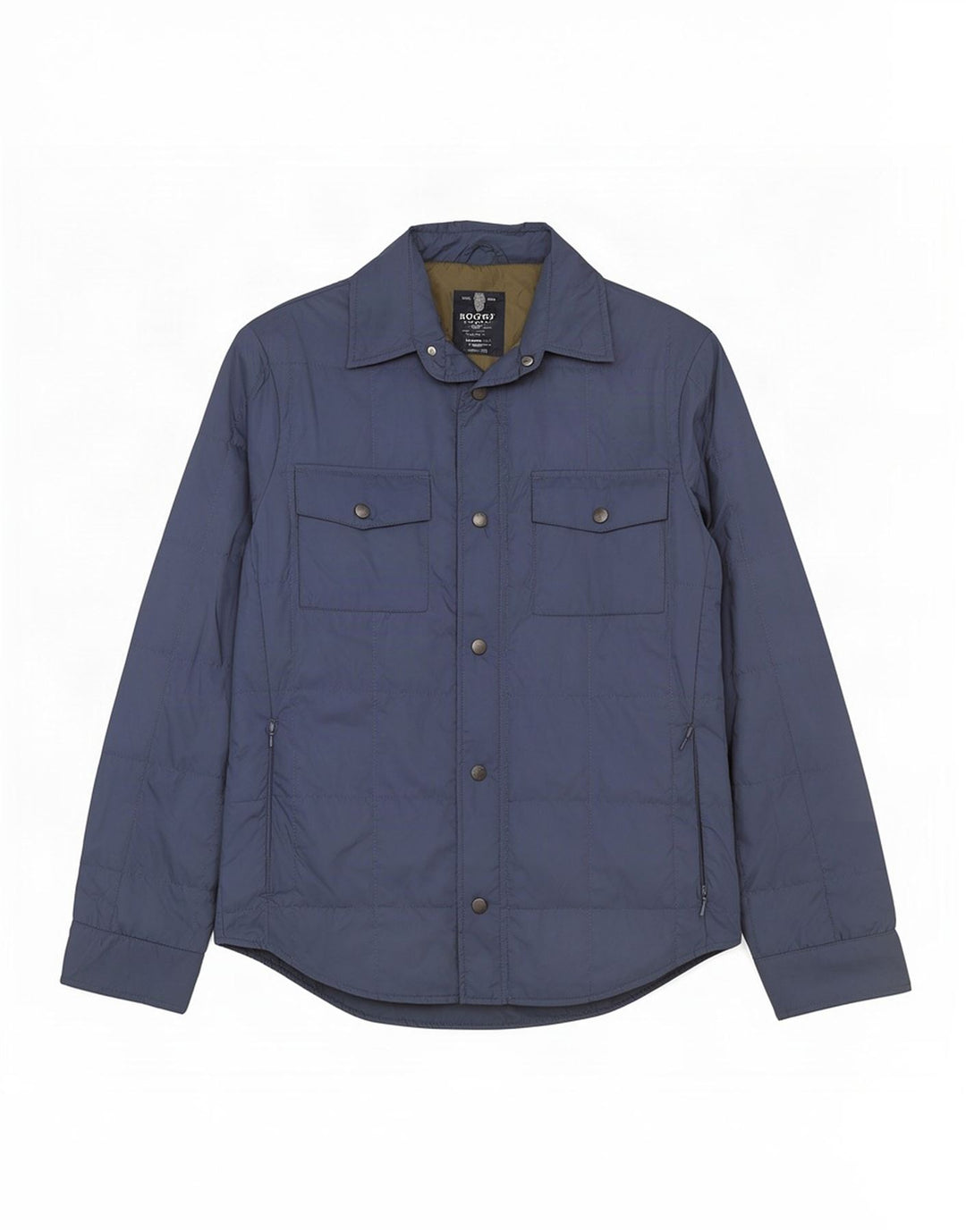 Boggi Mens Regular Fit Padded Jacket UK 38 Medium Blue Polyester