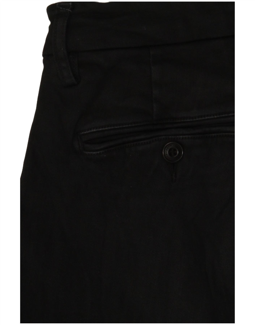 Replay Womens Zeumar Slim Chino Trousers W30 L32 Black Cotton