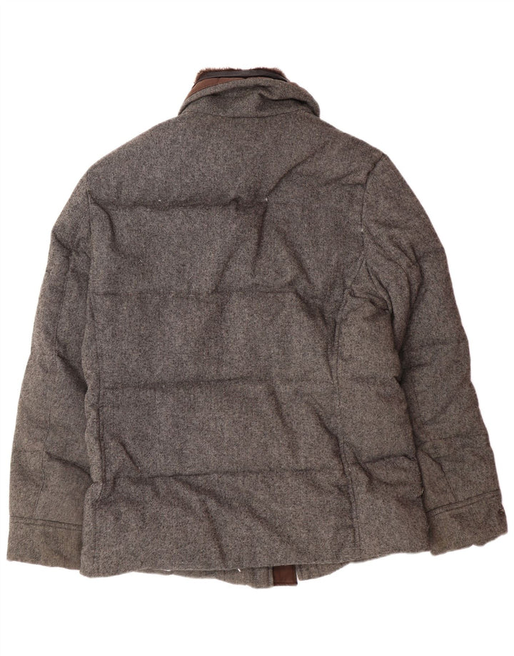Michael Kors Mens Padded Jacket UK 40 Large Grey Polyester