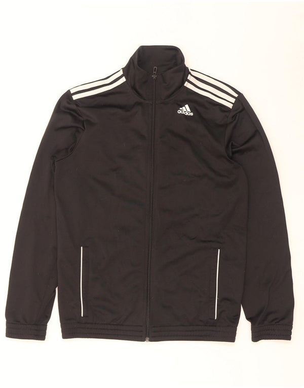 Adidas Mens Tracksuit Top Jacket Large Black Polyester