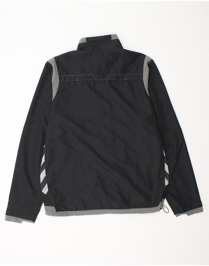 Hummel Mens Graphic Rain Jacket UK 38 Medium Black Colourblock Polyester