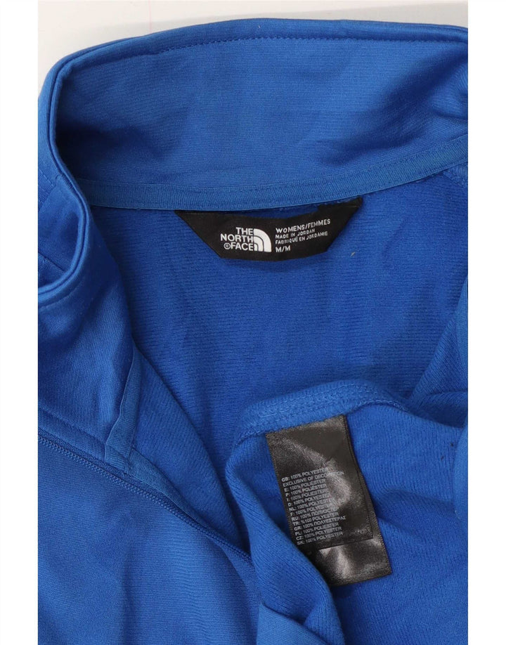 The North Face Womens Zip Neck Pullover Tracksuit Top UK 14 Medium Blue