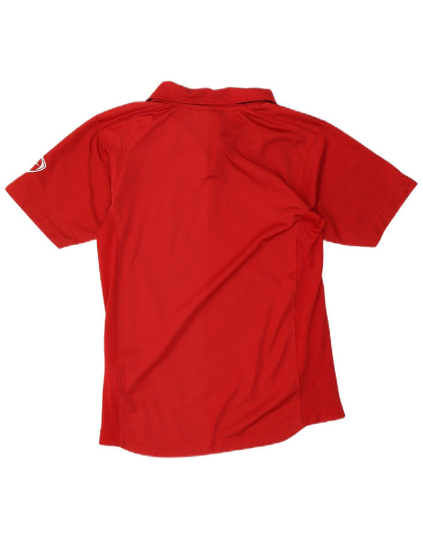NIKE Boys Polo Shirt 10-11 Years Medium  Red Polyester
