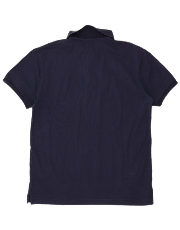 Polo Ralph Lauren Mens Slim Fit Polo Shirt Medium Navy Blue Cotton
