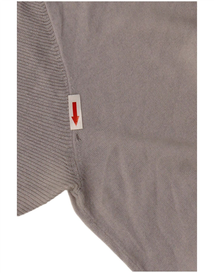 Reiss Mens Polo Shirt Medium Grey Cotton