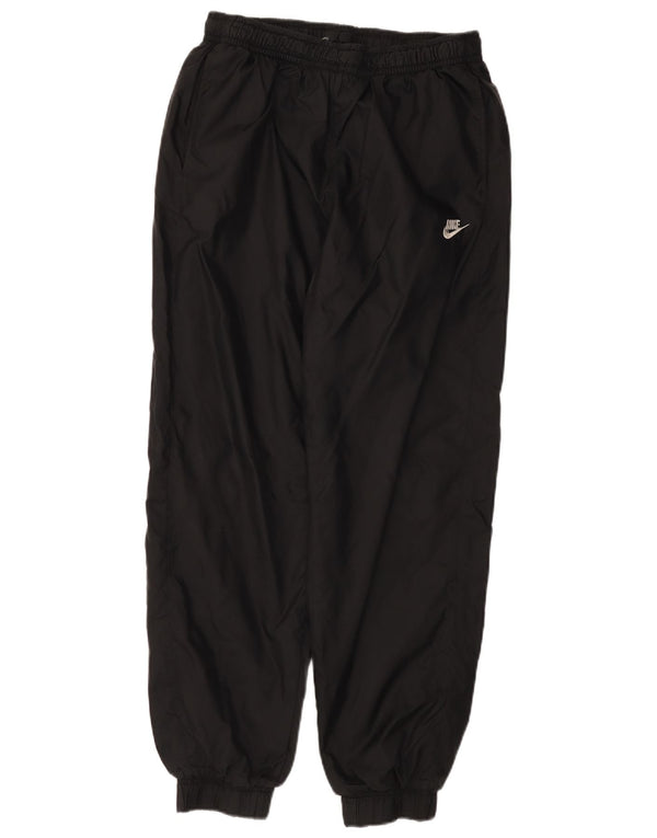 NIKE Mens Tracksuit Trousers Joggers Small  Black Nylon