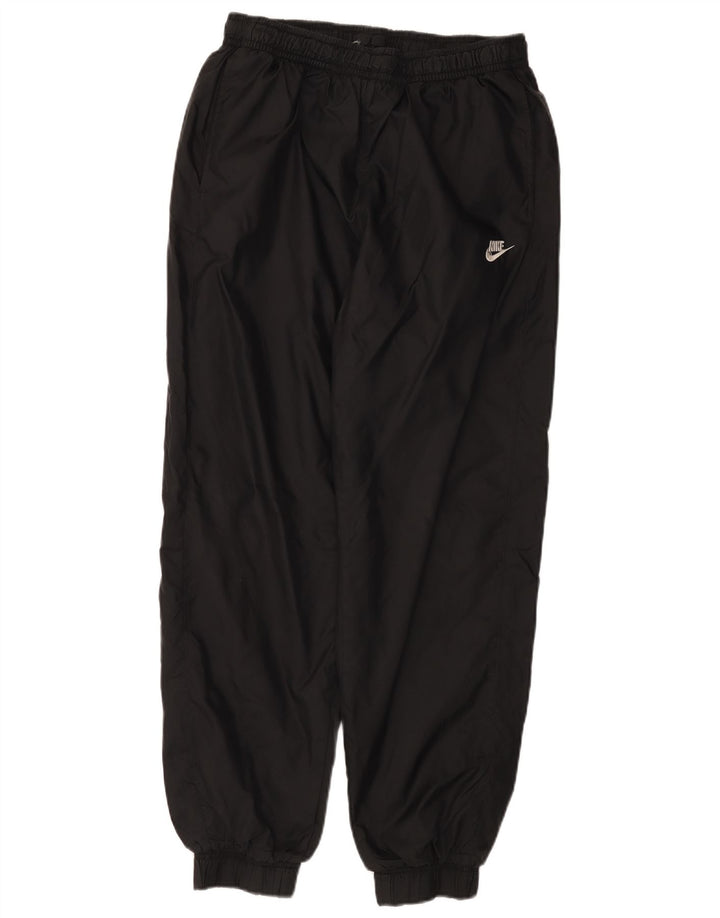 NIKE Mens Tracksuit Trousers Joggers Small  Black Nylon
