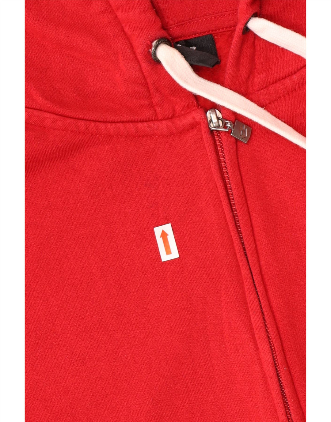 Lotto Mens Graphic Zip Hoodie Sweater Small Red Cotton