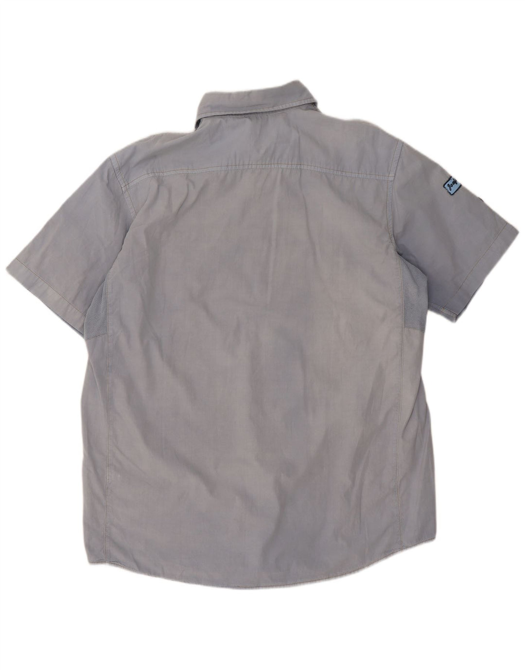 Murphy & Nye Mens Graphic Short Sleeve Shirt Large Blue Cotton