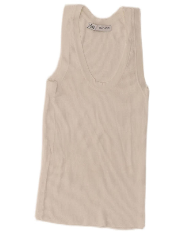 Zara Womens Vest Top Small White