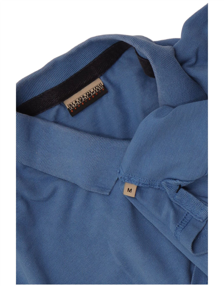 Napapijri Mens Polo Shirt Medium Blue