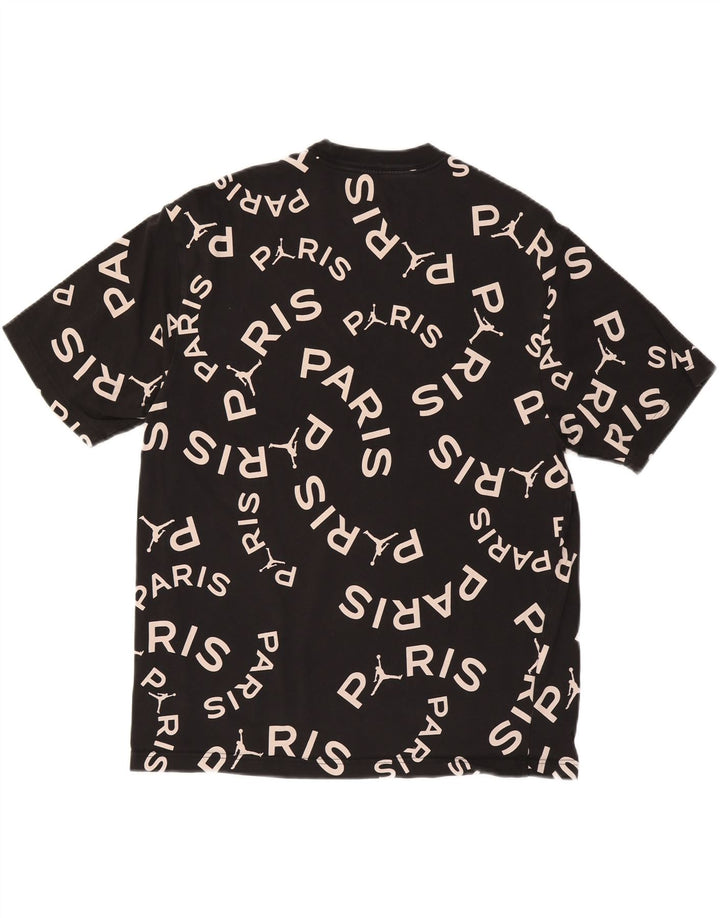JORDAN Mens Paris Saint- Germain Graphic T-Shirt Top Large Black