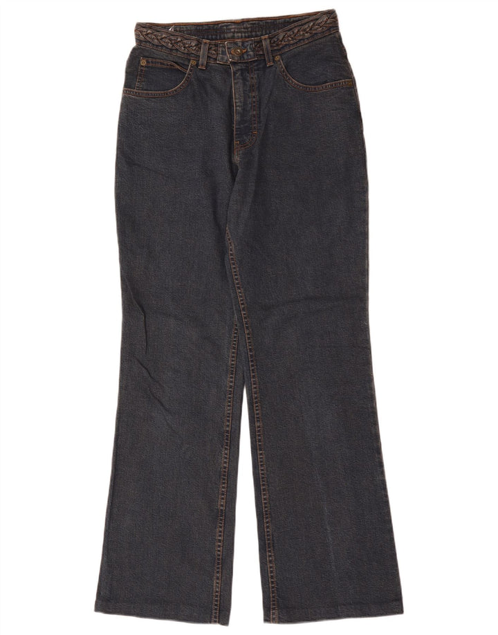Marks & Spencer Womens Bootcut Jeans UK 10 Small W28 L30 Navy Blue