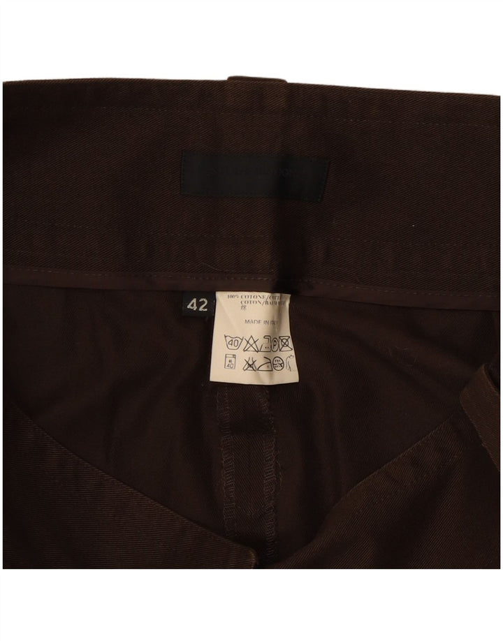 CNC Costume National Womens Cargo Skirt IT 42 Medium W30 Brown Cotton