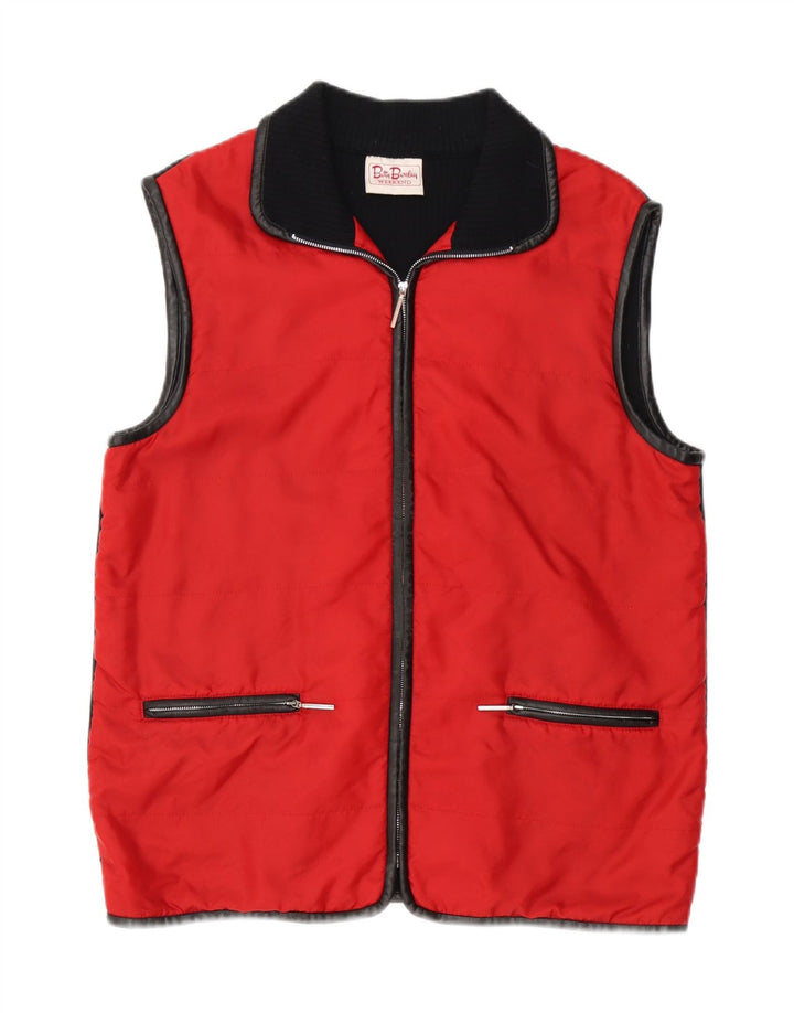 Betty Barclay Womens Weekend Oversized Gilet UK 10 Small Red Colourblock