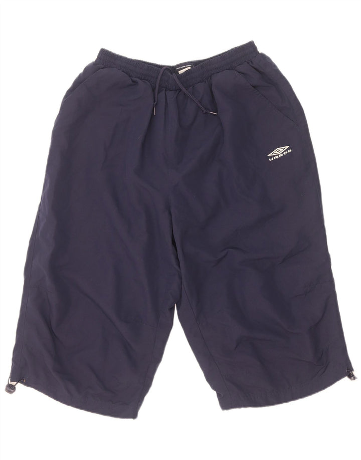 Umbro Mens Bermuda Sport Shorts XL Navy Blue Polyester