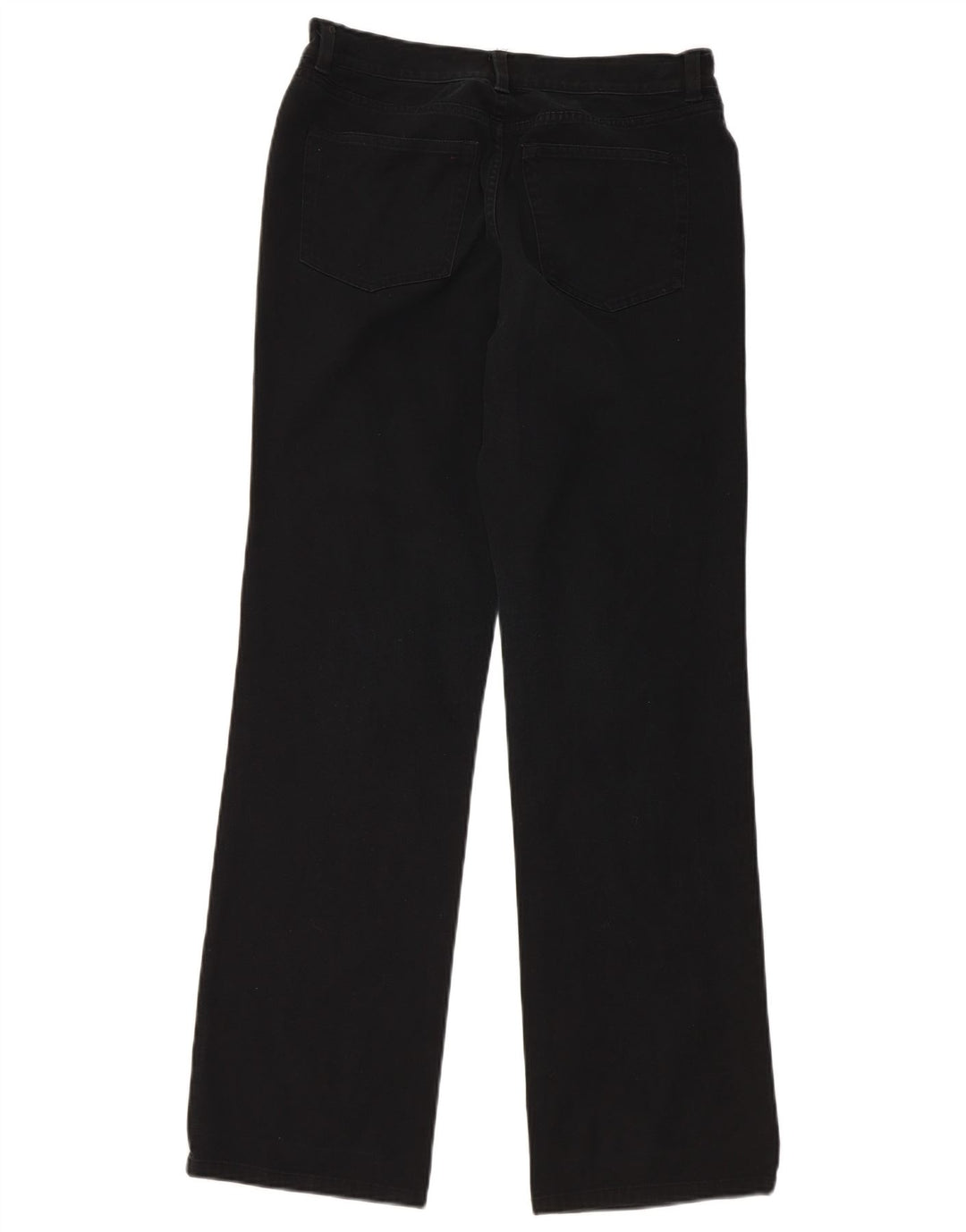 CHAPS Womens Straight Casual Trousers US 6 Medium W30 L30 Black Cotton