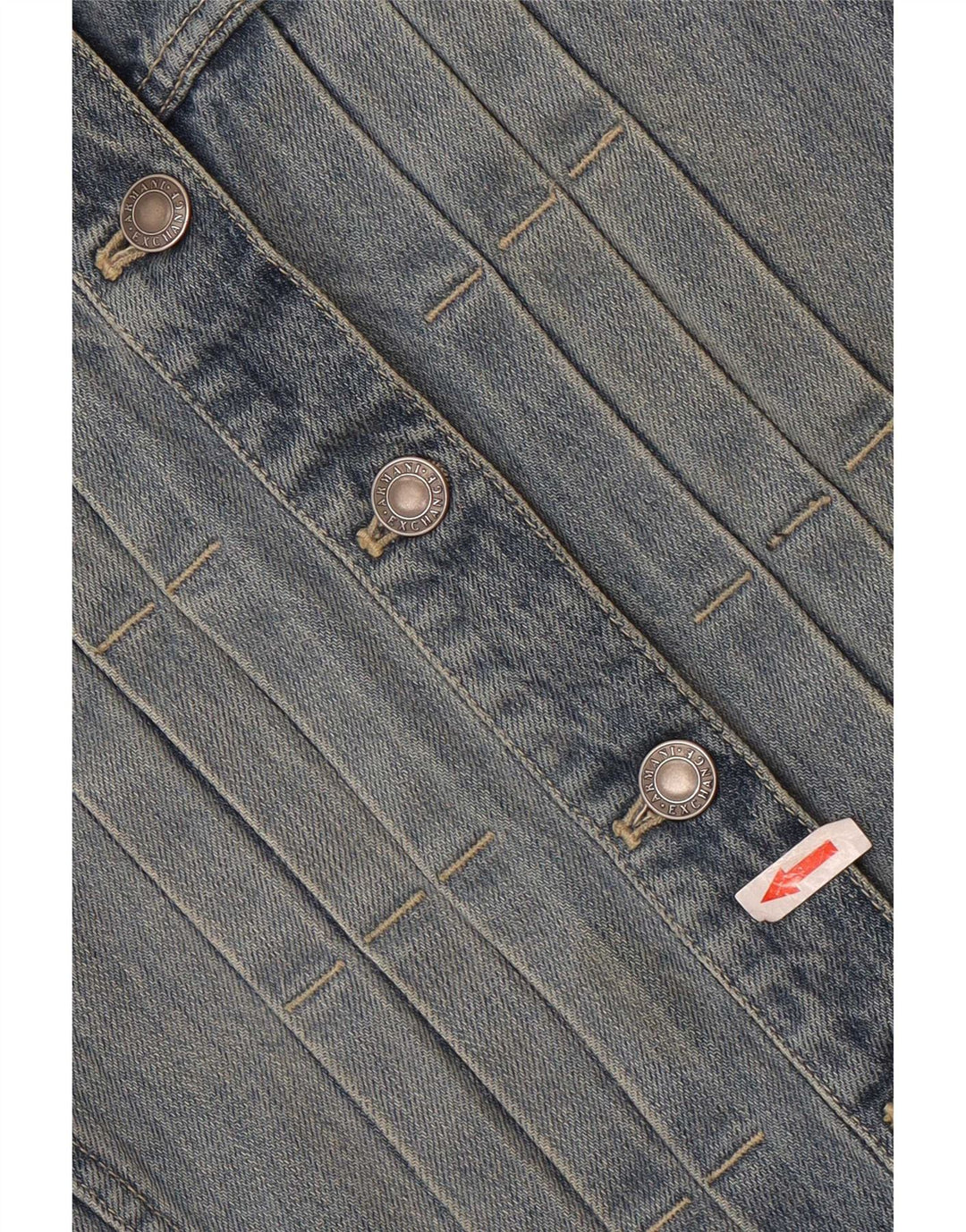Armani Womens Denim Jacket UK 12 Medium Blue Cotton