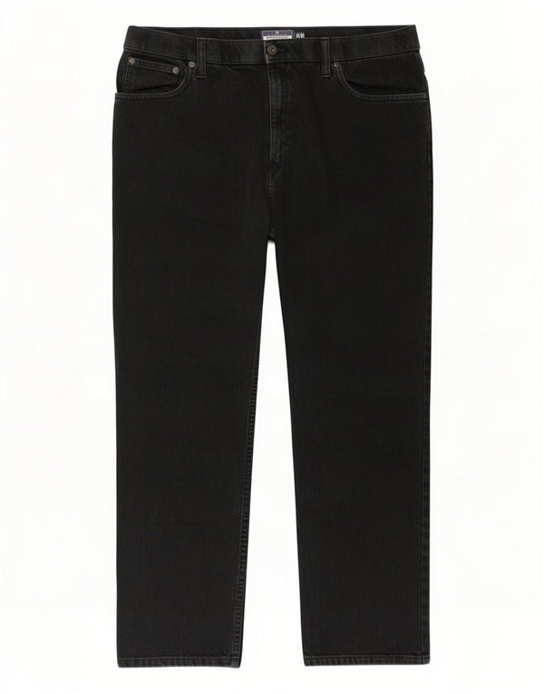 Marks & Spencer Mens Blue Harbour Straight Jeans W38 L29 Black Cotton