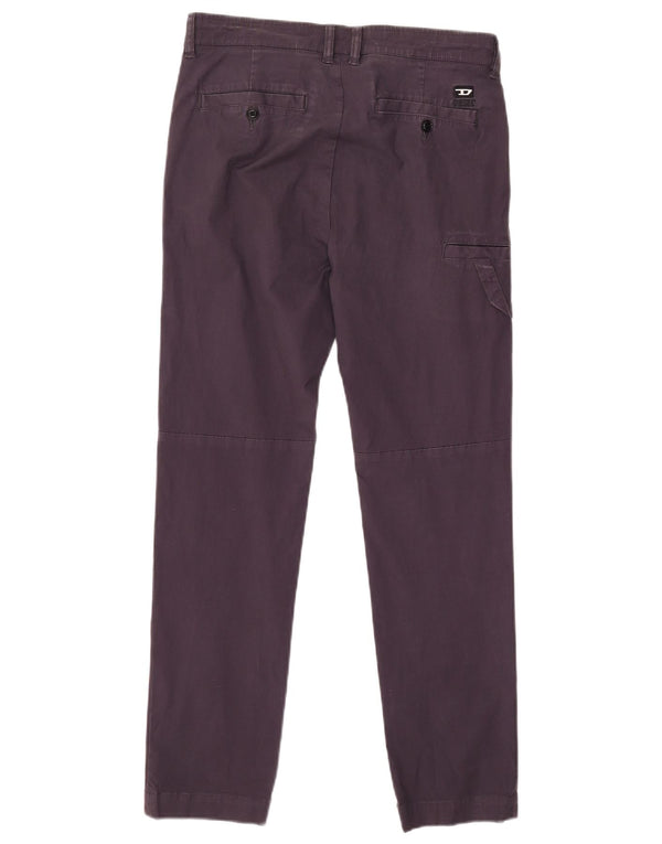 DIESEL Mens Slim Cargo Trousers W29 L28 Purple