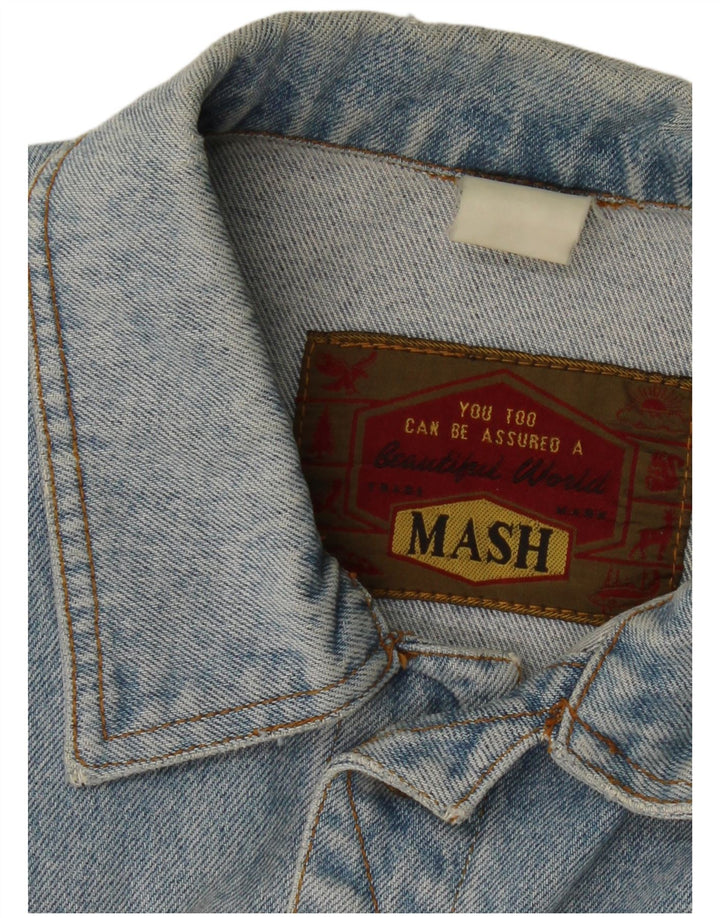 MASH Womens Oversized Denim Jacket UK 18 XL Blue