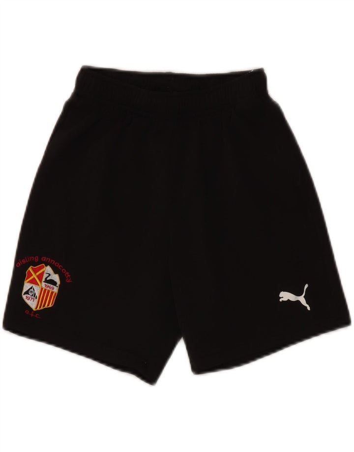 PUMA Boys Sport Shorts 11-12 Years Black Polyester