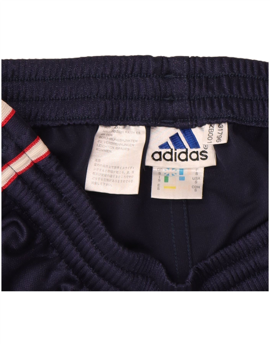 Adidas Mens Tracksuit Trousers Small Navy Blue Polyester