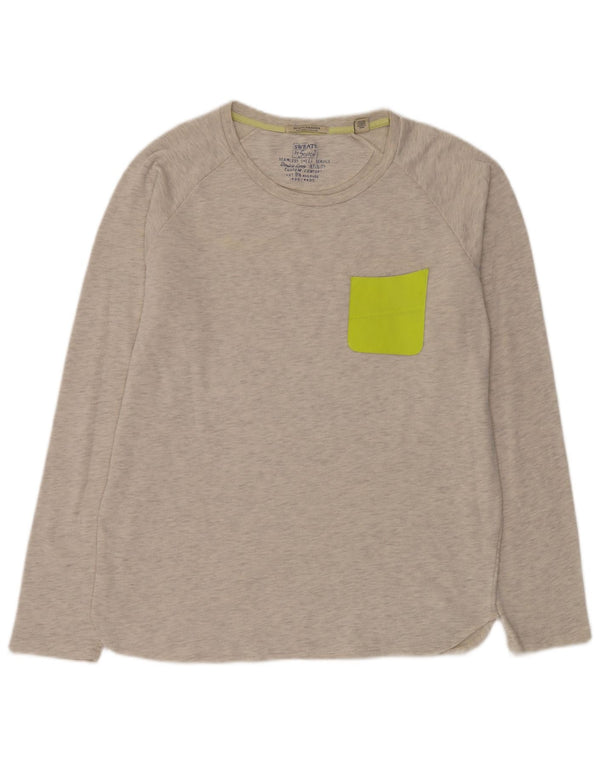 Scotch & Soda Mens Sweatshirt Jumper XL Grey Flecked Cotton