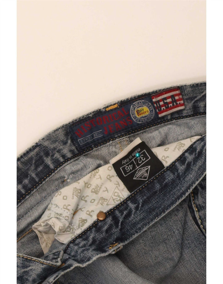 Roy Rogers Womens Slim Jeans W32 L35 Blue Cotton