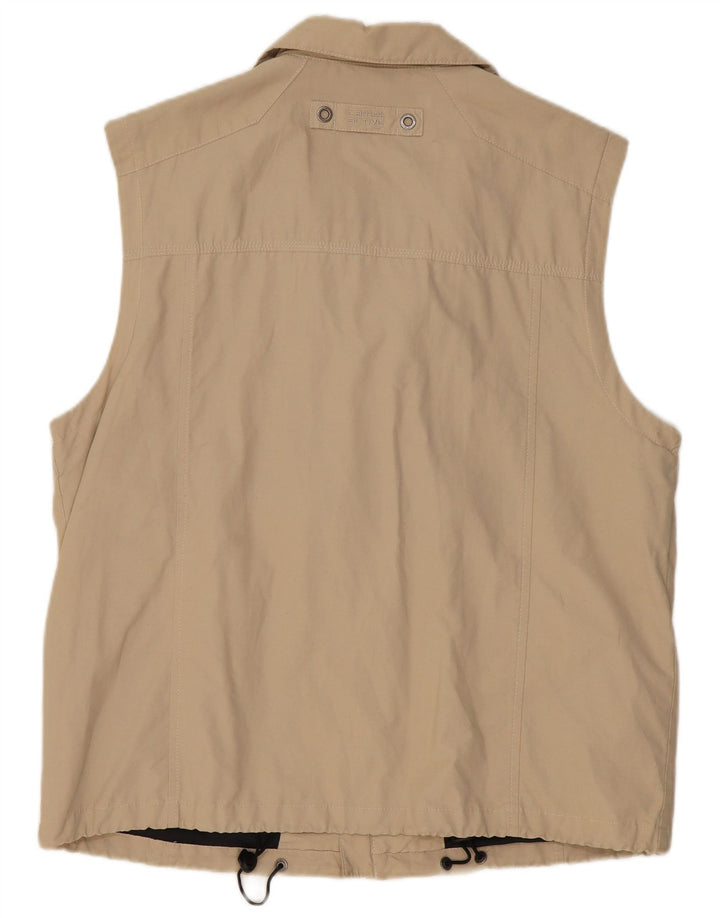 CAMEL ACTIVE Mens Utility Gilet EU 54 XL Beige Cotton
