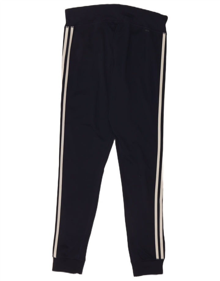 Adidas Womens Leggings UK 8 Small  Navy Blue Polyester
