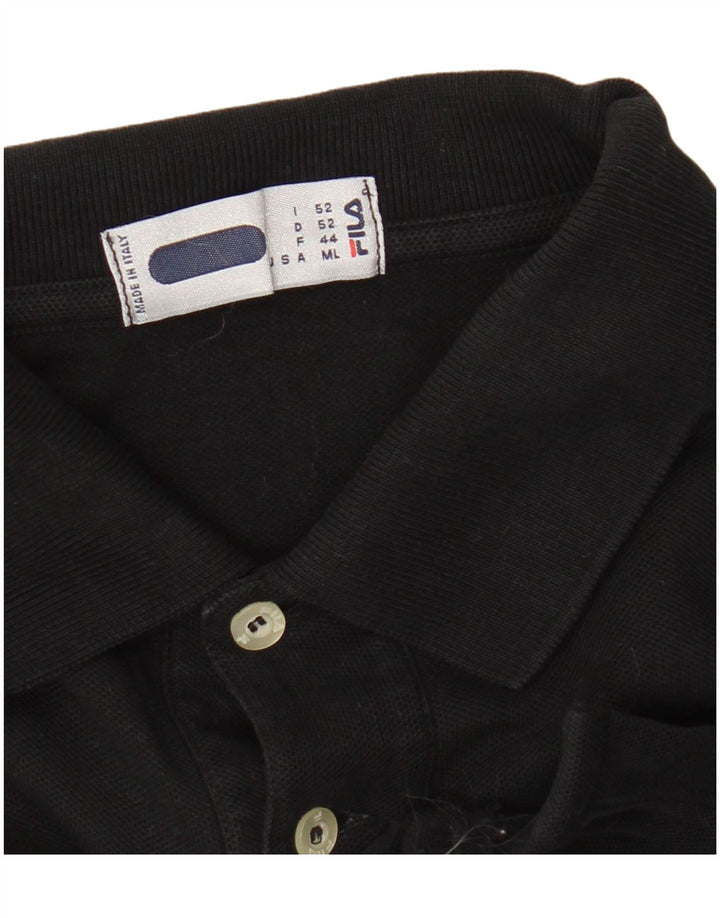 Fila Mens Polo Shirt Medium Black