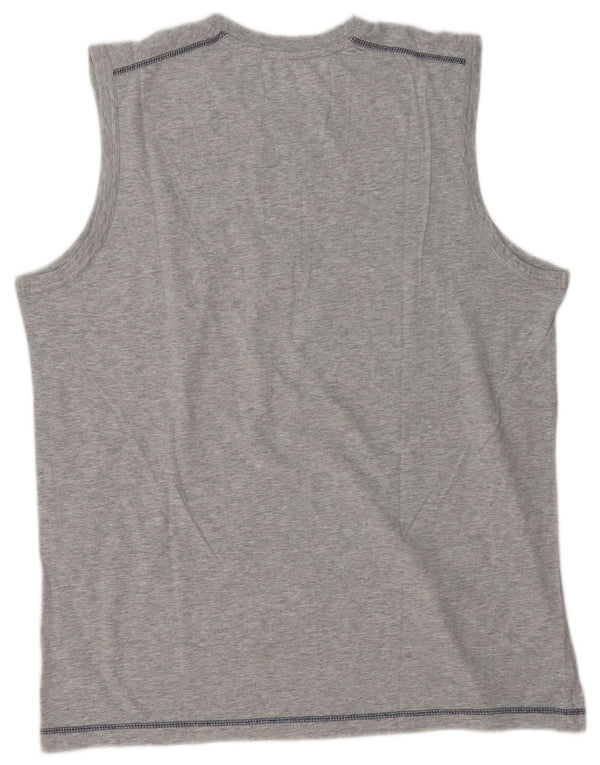 Lotto Mens Graphic Vest Top 2XL Grey Flecked