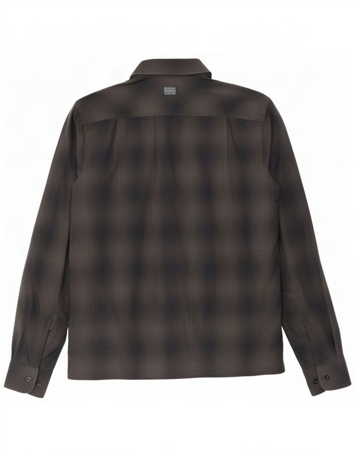 G-Star Mens Slim Fit Shirt Small Grey Check Cotton