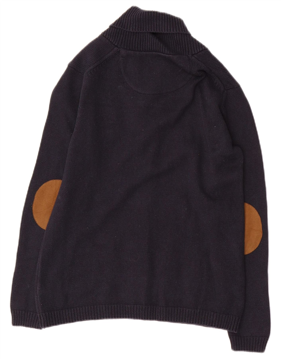 MASSIMO DUTTI Boys Cardigan Sweater 11-12 Years Navy Blue Cotton