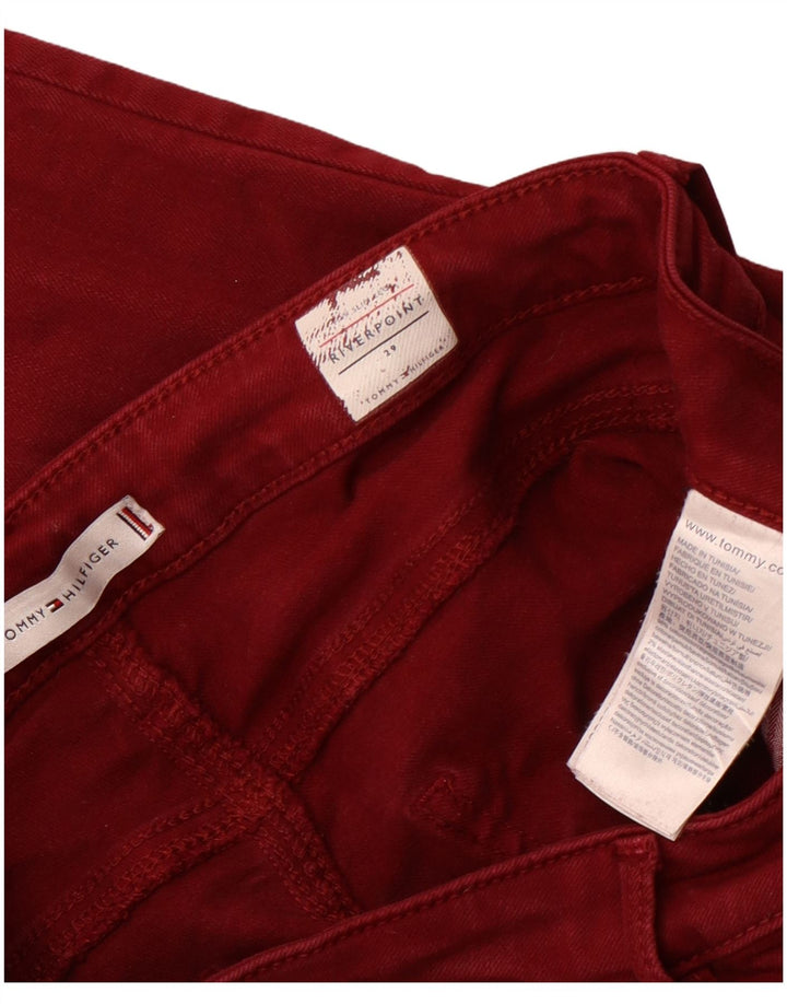 TOMMY HILFIGER Womens Riverpoint Skinny Jeans W29 L28 Burgundy Cotton