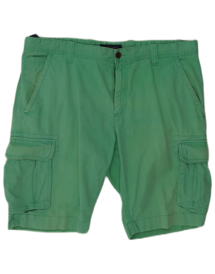 TOMMY HILFIGER Mens Cargo Shorts W38 XL Green Cotton