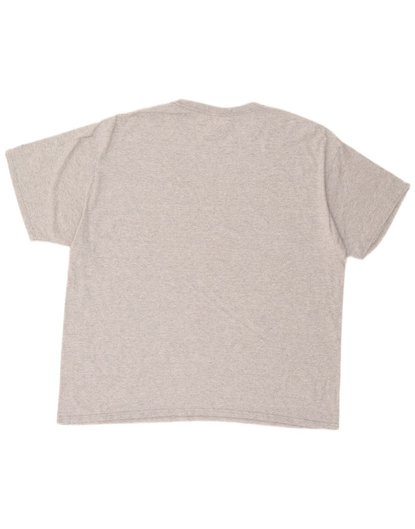 RUSSELL ATHLETIC Mens Salukis Graphic T-Shirt Top 2XL Grey Cotton