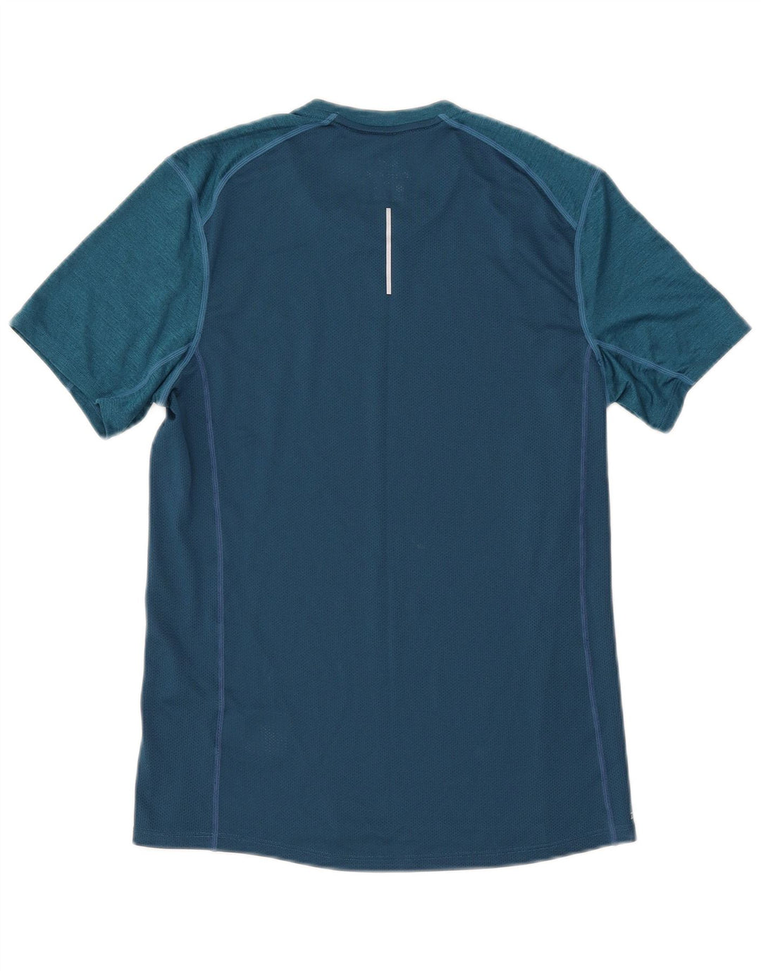 Nike Mens Dri Fit T-Shirt Top Small Blue Colourblock Polyester