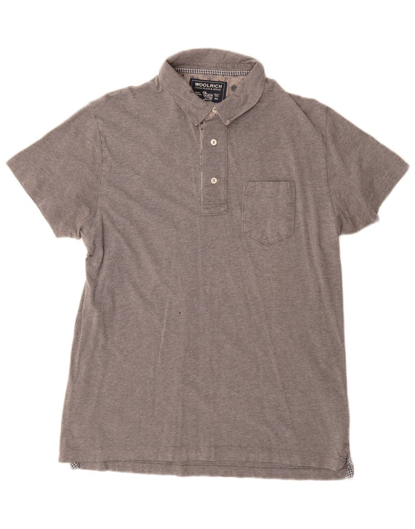 Woolrich Mens Polo Shirt XL Grey Cotton