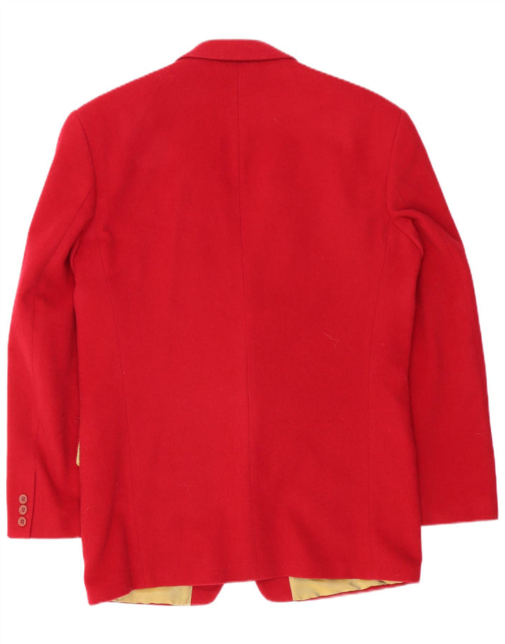 Avanti Mens 2 Button Blazer Jacket UK 38 Medium Red Wool