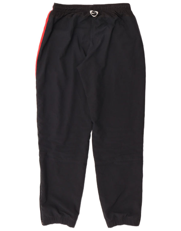NIKE Mens Tracksuit Trousers Joggers UK 41/43 Large Black Colourblock