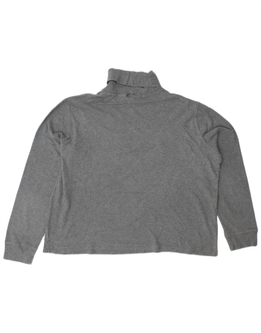 RALPH LAUREN Womens Roll Neck Jumper Sweater UK 18 XL Grey Cotton